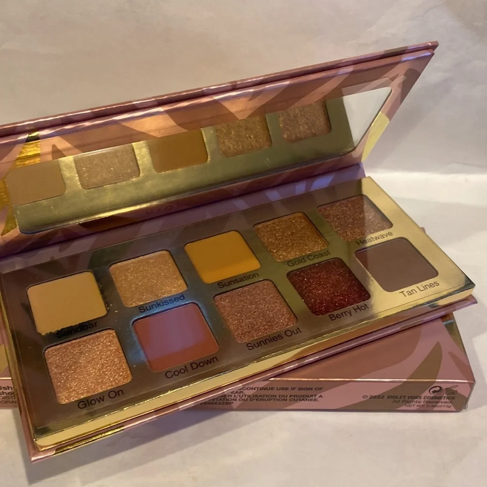 VIOLET VOSS Sunkissed Summer Eye Shadow and Pressed Pigment Palette $37 NIB